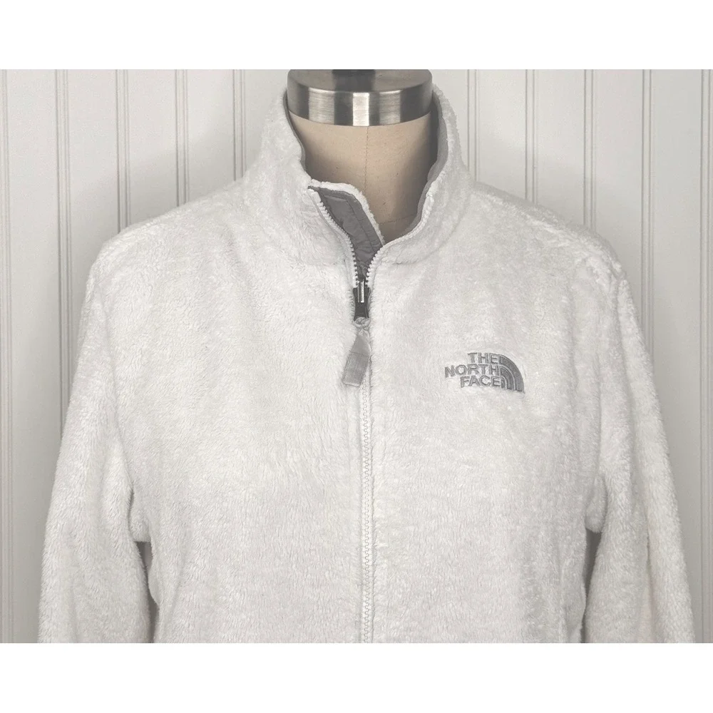 THE NORTH FACE Soft Faux Fur Jacket Women's Size M Full Zip - Picture 3 of 15
